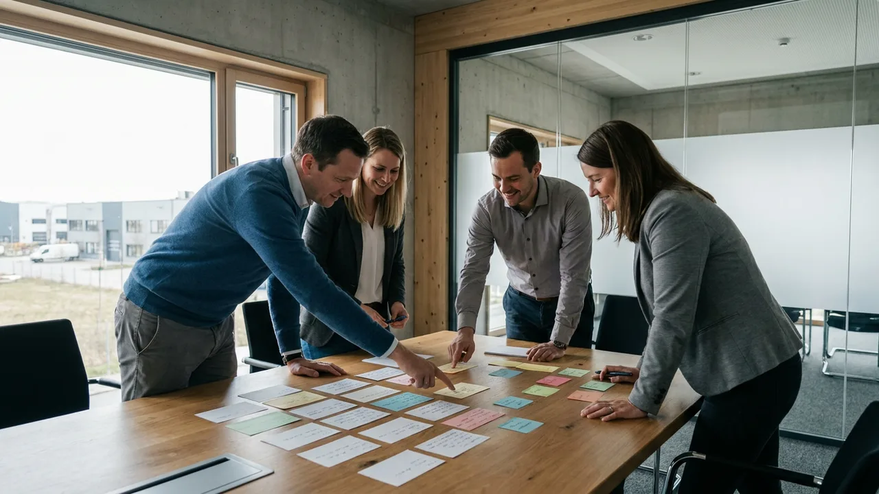 Projektteam erarbeitet Prozesslandkarte für die ERP-Einführung